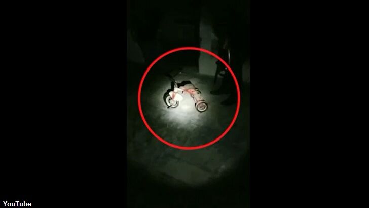 Watch: Ghost Pushes Tricycle?