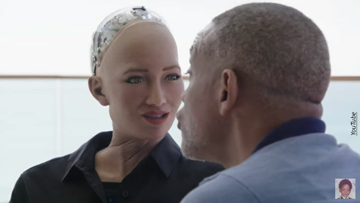 Watch: Will Smith's Awkward Date with Sophia the Robot