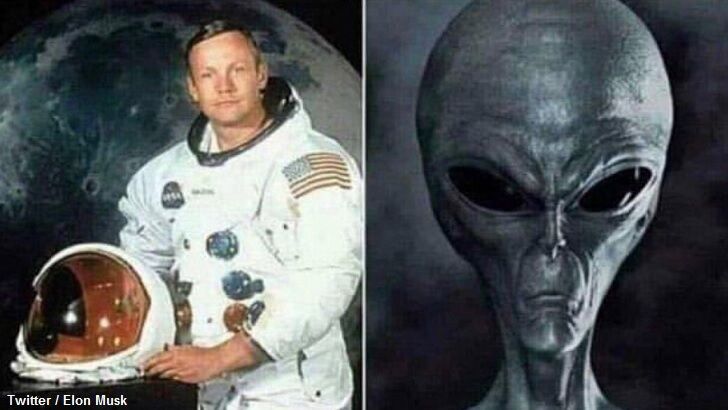 Elon Musk Shares Odd Alien Meme