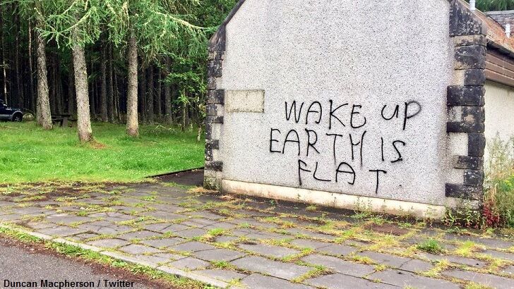 Scottish Official Demands Action as 'Flat Earth' Graffiti Spreads