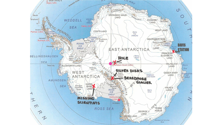 Earthfiles' Antarctica Map