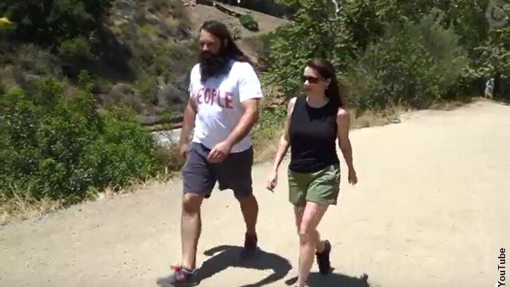 Video: LA Man Creates 'People Walking' Business