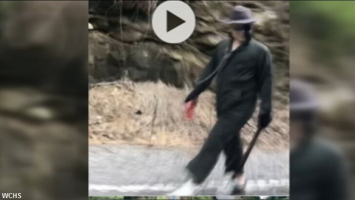 Creepy 'Machete Man' Spotted