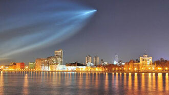 Russian Satellite Lights Up Sky