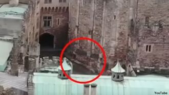 Watch: Drone Films 'Ghost Knight' at English Castle?