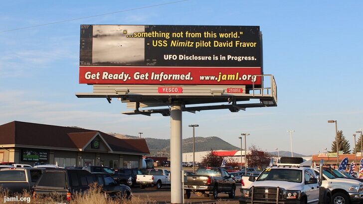 UFO Group Rents Billboard in Montana