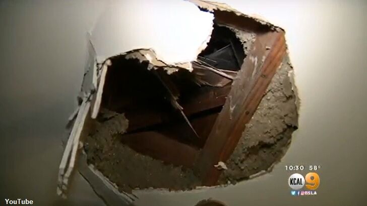 Video: Ice Chunk Crashes Through Another CA Home