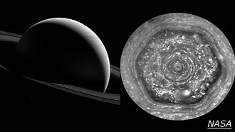 Mystery Storm Exposed In Saturn Dark Side Image
