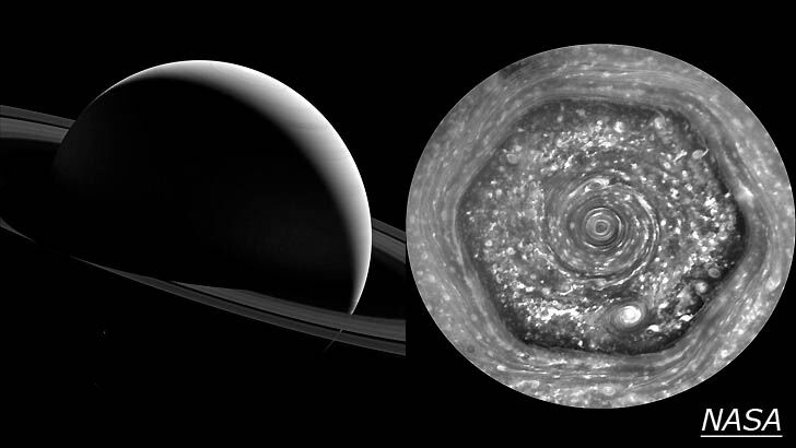 Mystery Storm Exposed In Saturn Dark Side Image