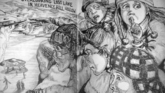 Artwork: Encounter at Shadow Rock in Heavenly Hill Hollow