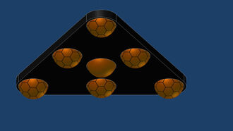 Illustration: Triangular Craft w/Spheres