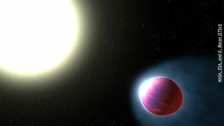 Huge Exoplanet Has Stratosphere
