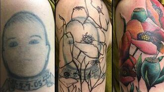 Incredibly Creepy Tattoo Cover Up