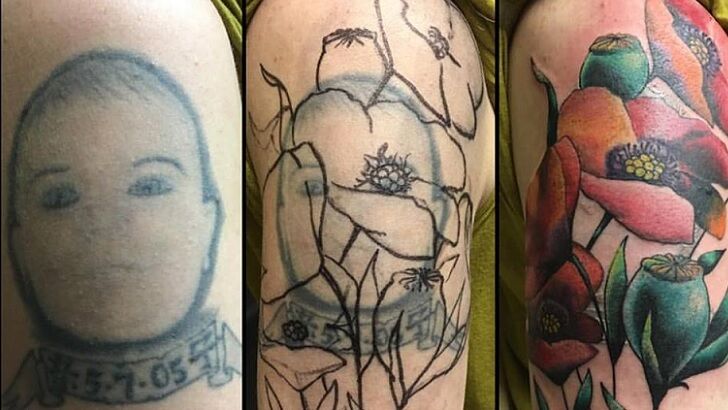 Incredibly Creepy Tattoo Cover Up