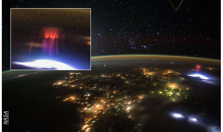 What Is It?! Astronaut Captures Mysterious Red Light