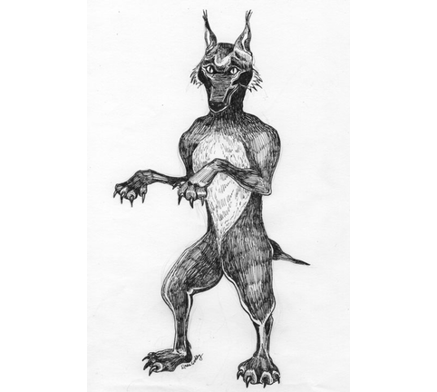 Illustration: 'Doberman Lynx'