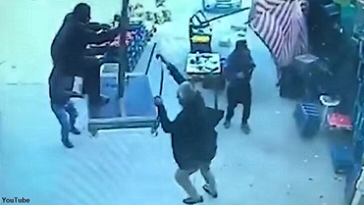 Watch: Massive Gust of Wind Sends Umbrella-Holding Man Flying into the Air