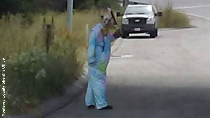 Machete-Wielding Clown Menaces Drivers in California