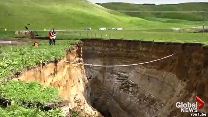 Video: Massive Sinkhole Appears on Farm in New Zealand