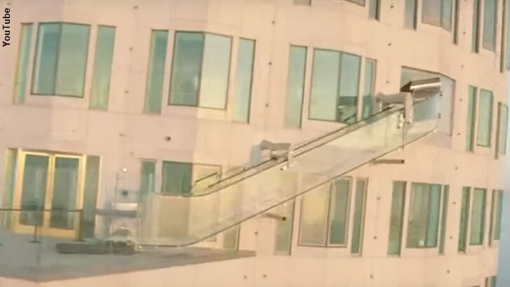 Watch: Glass Slide Built onto Side of LA Skyscraper
