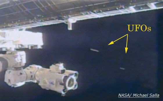 UFOs Outside the ISS?