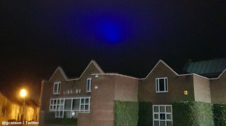 Eerie Blue Glow Appears Over County in England