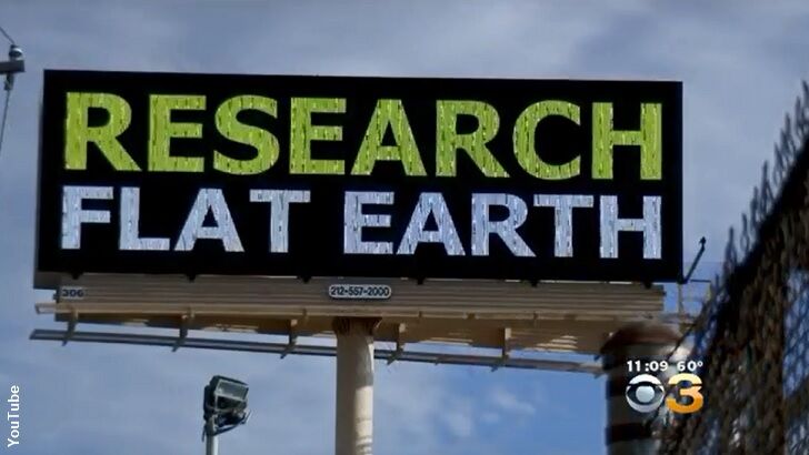 Flat Earth Billboard Bought in Philly
