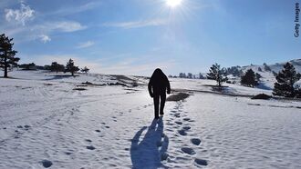 Hiker Finds Possible Yeti Tracks in Himalayas