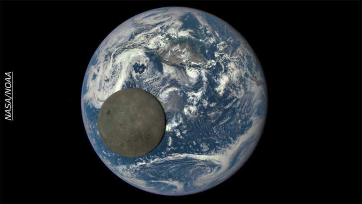 Earth & Moon: Seen a Million Miles Away