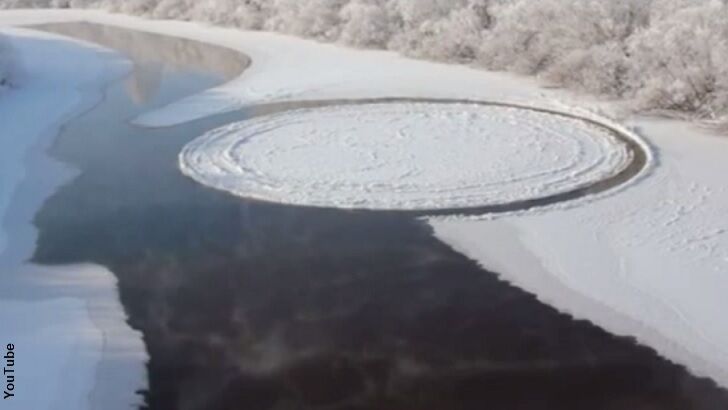 Watch: Rare Ice Disk Filmed in Russia