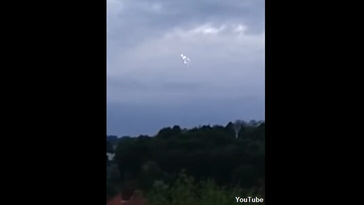 Odd UFO Filmed Near RAF Base