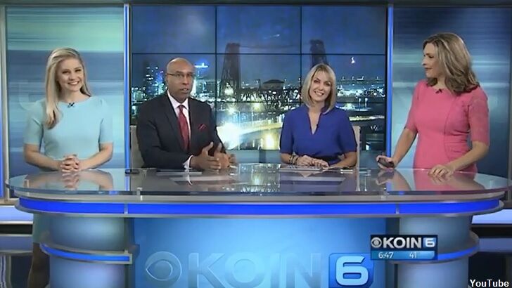 Watch: UFO Appears Behind Newscast in Oregon?