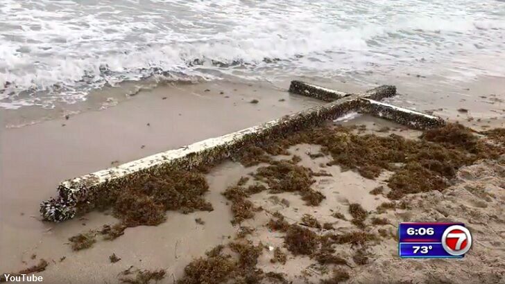 Huge Cross Washes Ashore in Florida