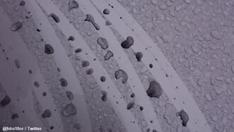 Eerie Black Rain Falls on Japanese Cities