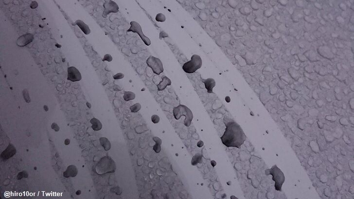 Eerie Black Rain Falls on Japanese Cities