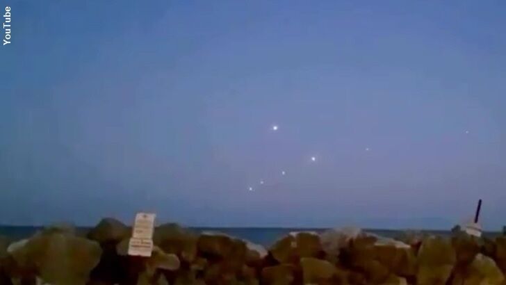 Watch: 'UFO' Cluster Filmed over Lake Michigan
