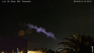 Video: UFOS & Strange Purple Beams Over AZ
