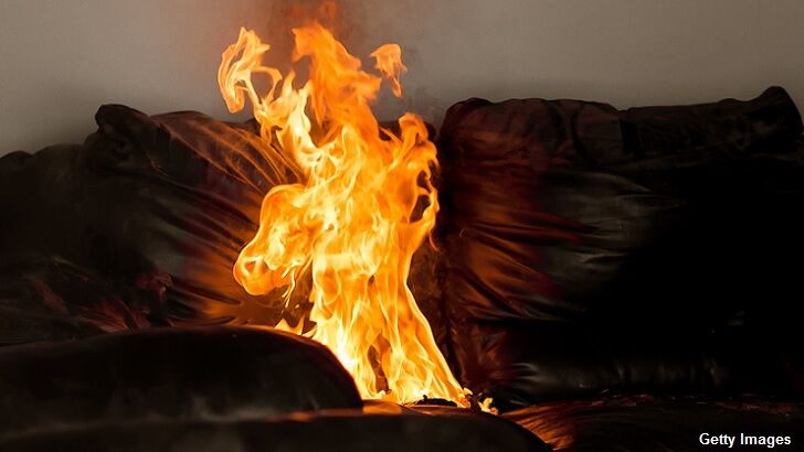 'Possessed Couch' Set on Fire