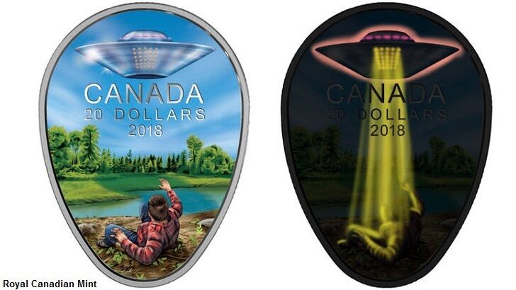 Legendary Canadian UFO Event Depicted on Amazing New Coin