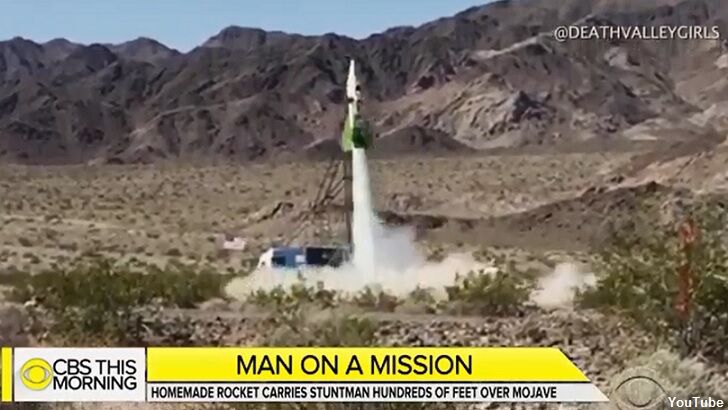 Video: Flat Earth Fan Successfully Launches Homemade Rocket