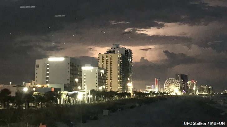 Odd Orbs Filmed Over Myrtle Beach