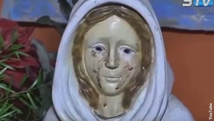 Watch: Virgin Mary Statue 'Cries' in Argentina