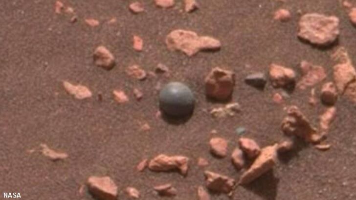 Odd 'Ball' Spotted on Mars