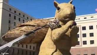 Squirrel Sculpture Sparks Outrage