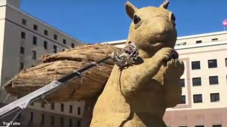 Squirrel Sculpture Sparks Outrage
