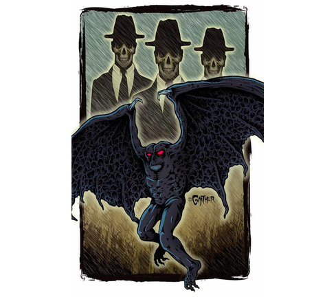 Artwork: Men in Black & Mothman