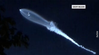 Rocket Launch Mistaken for UFO
