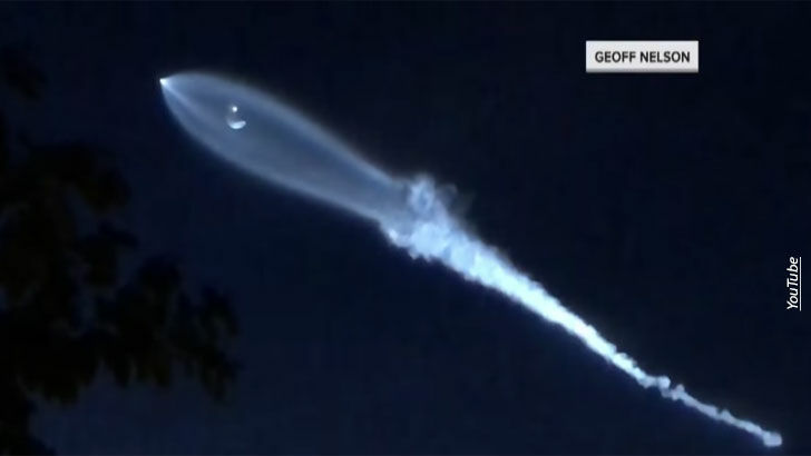 Rocket Launch Mistaken for UFO