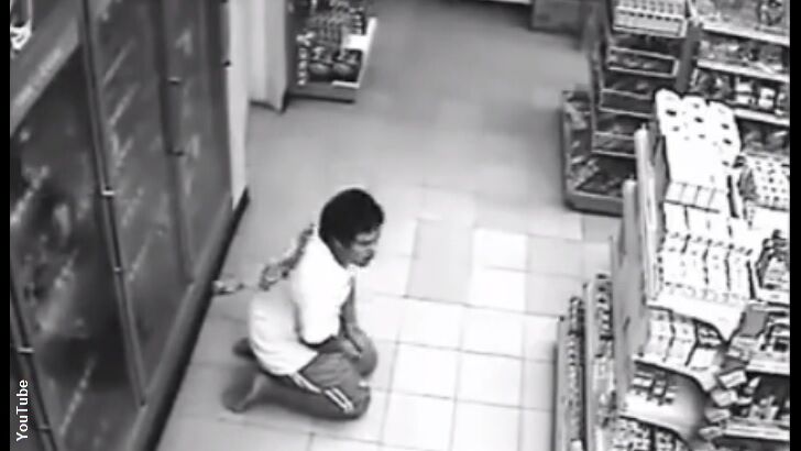 Watch: Man Possessed at Malaysian Grocery Store?