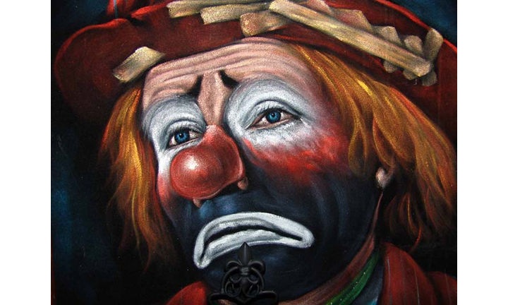 Haunted Clown Painting